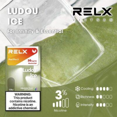 relx拋棄式煙彈綠豆冰口味
