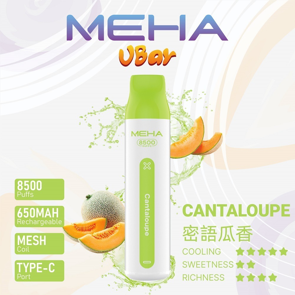魅嗨8500口拋棄式電子煙-蜜語瓜香